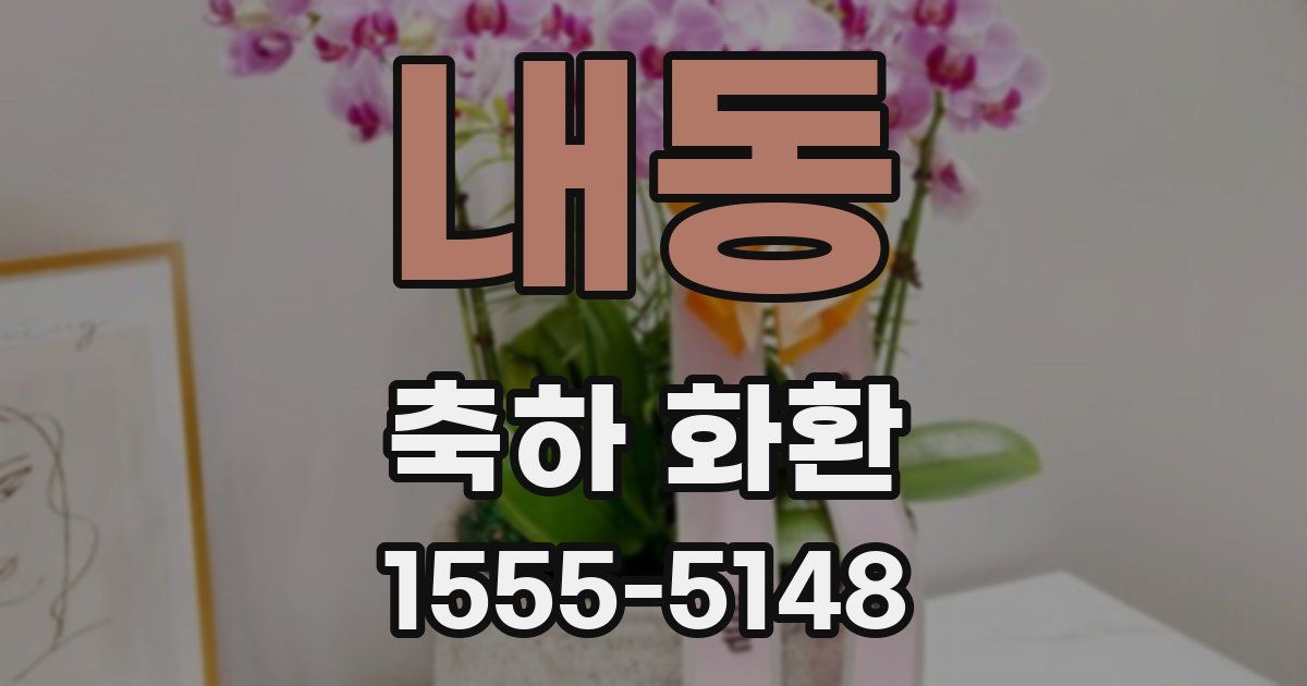 내동 축하 화환