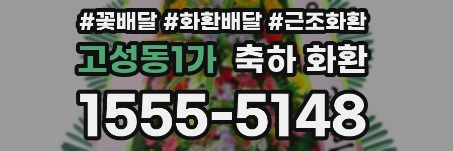 고성동1가 축하 화환