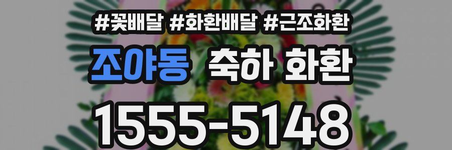 조야동 축하 화환