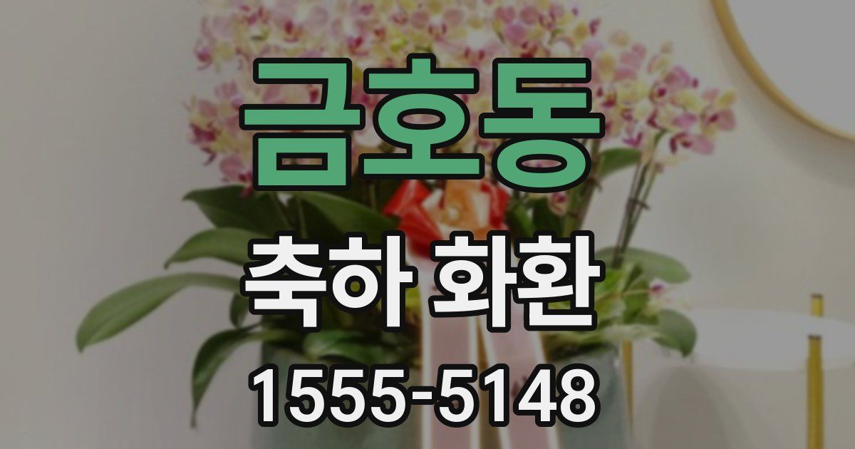금호동 축하 화환