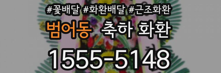 범어동 축하 화환
