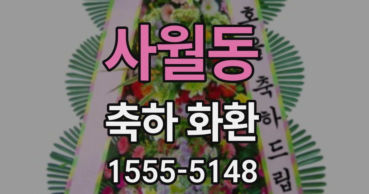 사월동 축하 화환