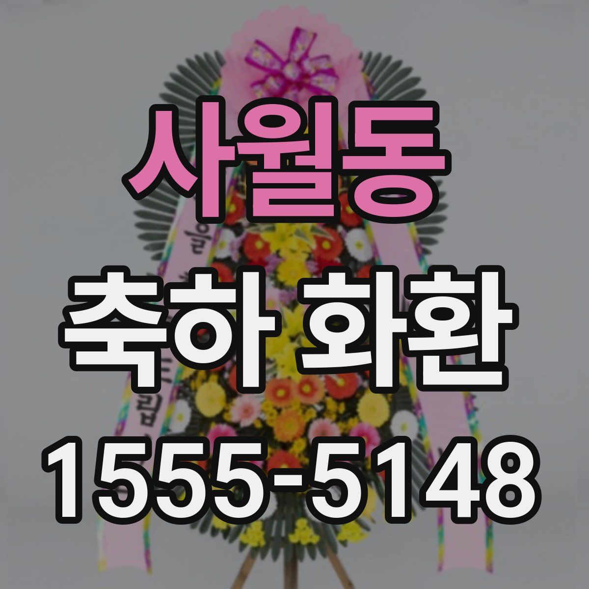 사월동 축하 화환