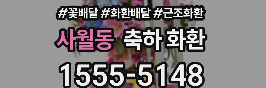 사월동 축하 화환