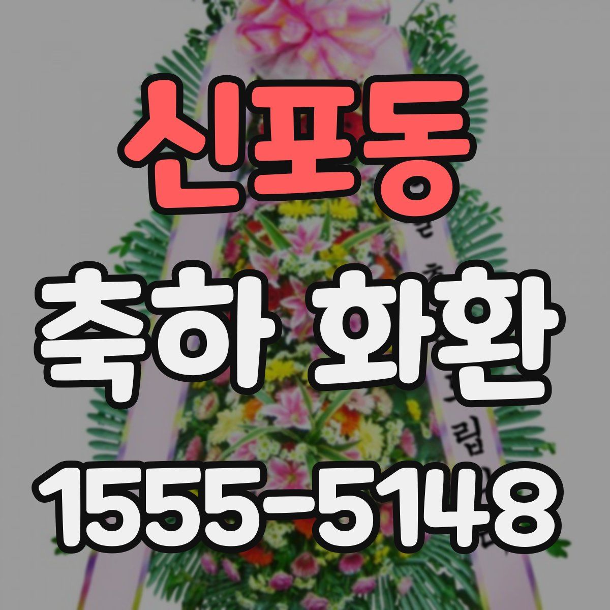 신포동 축하 화환