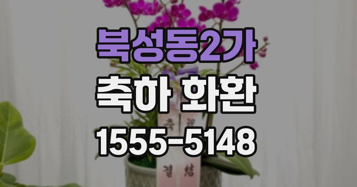 북성동2가 축하 화환