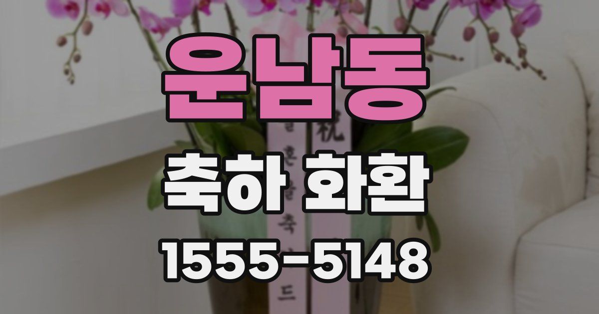 운남동 축하 화환
