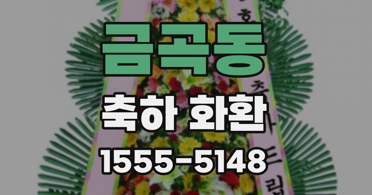 금곡동 축하 화환
