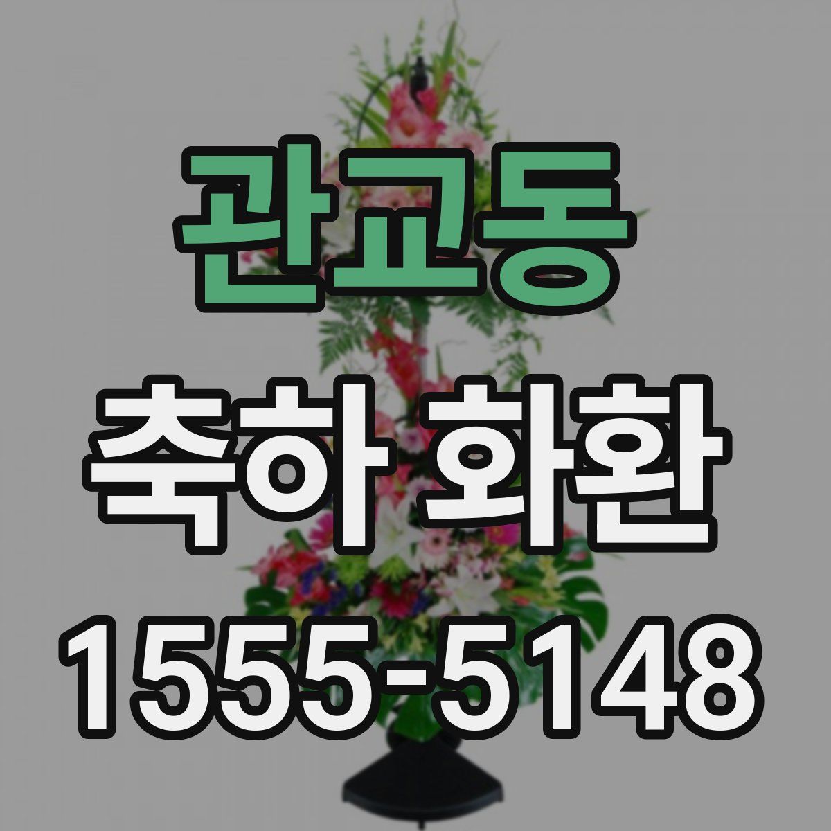 관교동 축하 화환