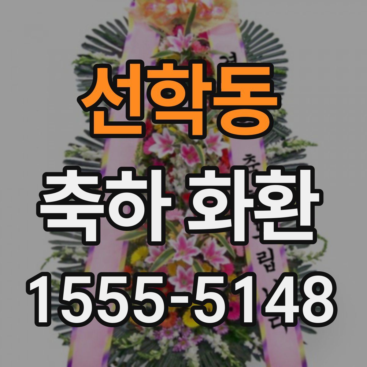 선학동 축하 화환