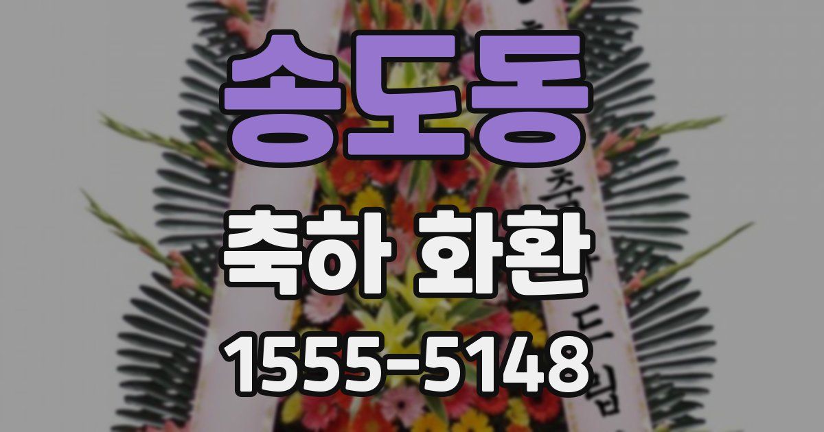 송도동 축하 화환