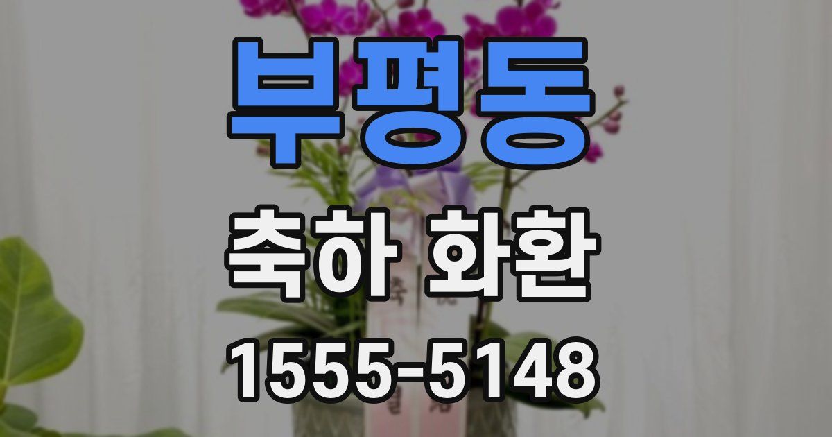 부평동 축하 화환