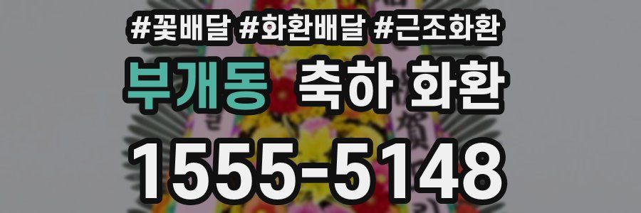 부개동 축하 화환