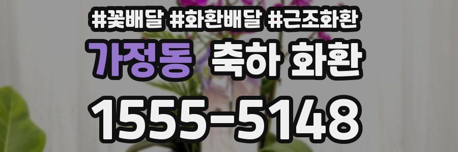 가정동 축하 화환