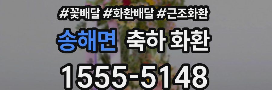 송해면 축하 화환