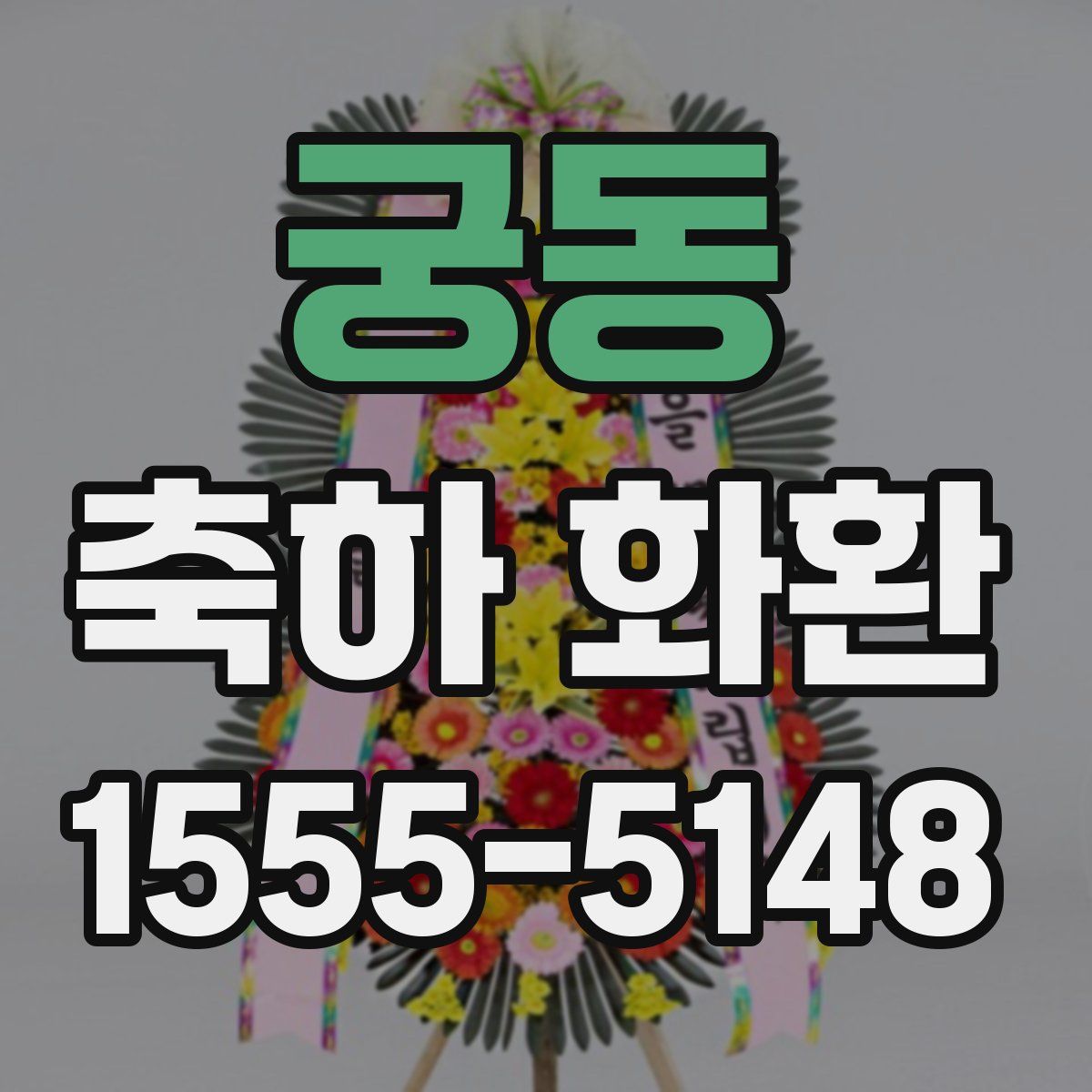 궁동 축하 화환
