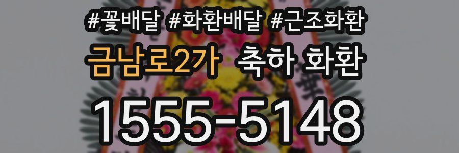 금남로2가 축하 화환