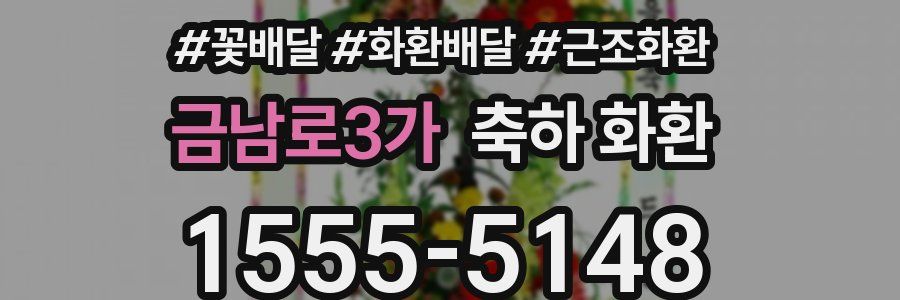 금남로3가 축하 화환