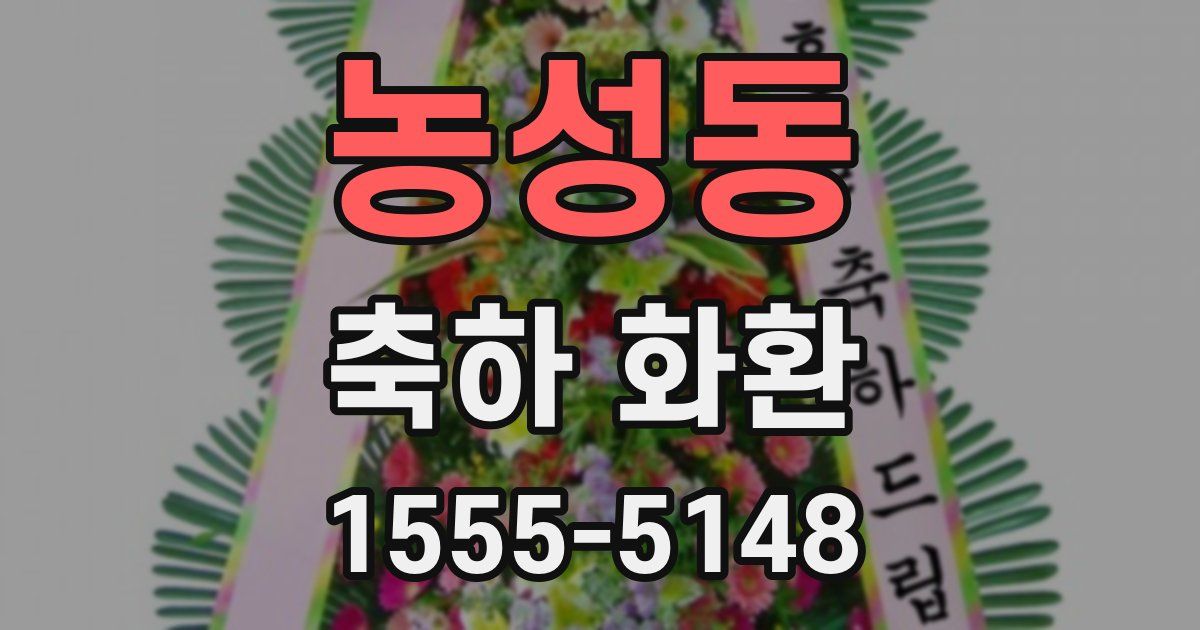 농성동 축하 화환