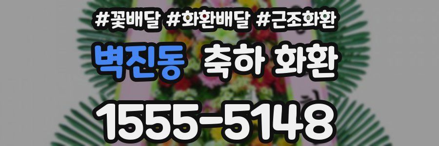 벽진동 축하 화환