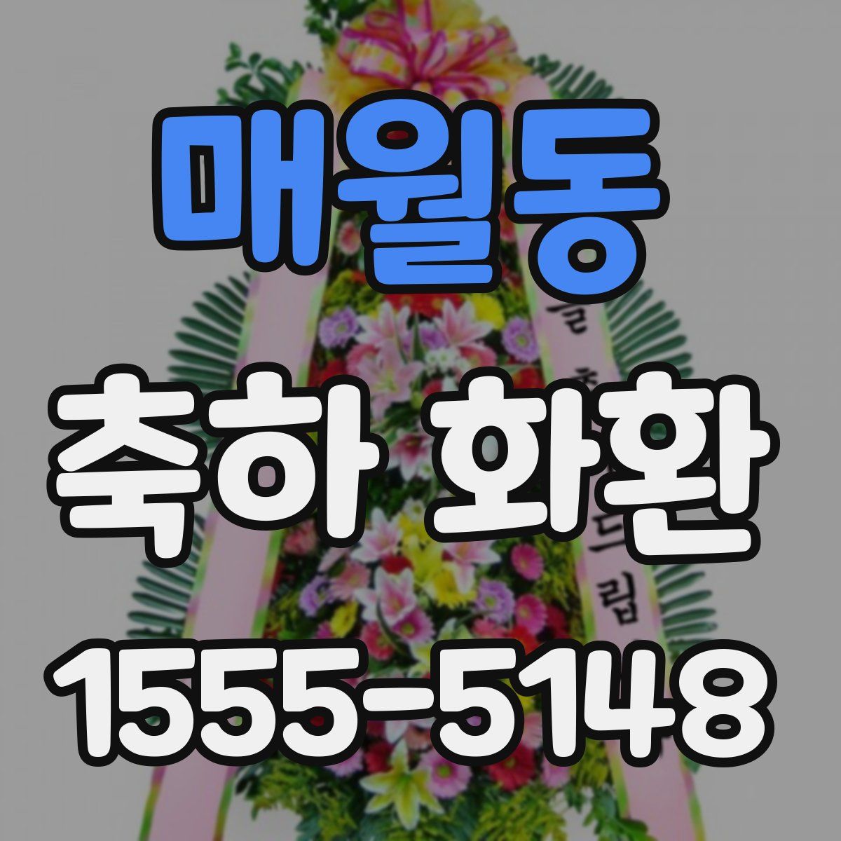 매월동 축하 화환