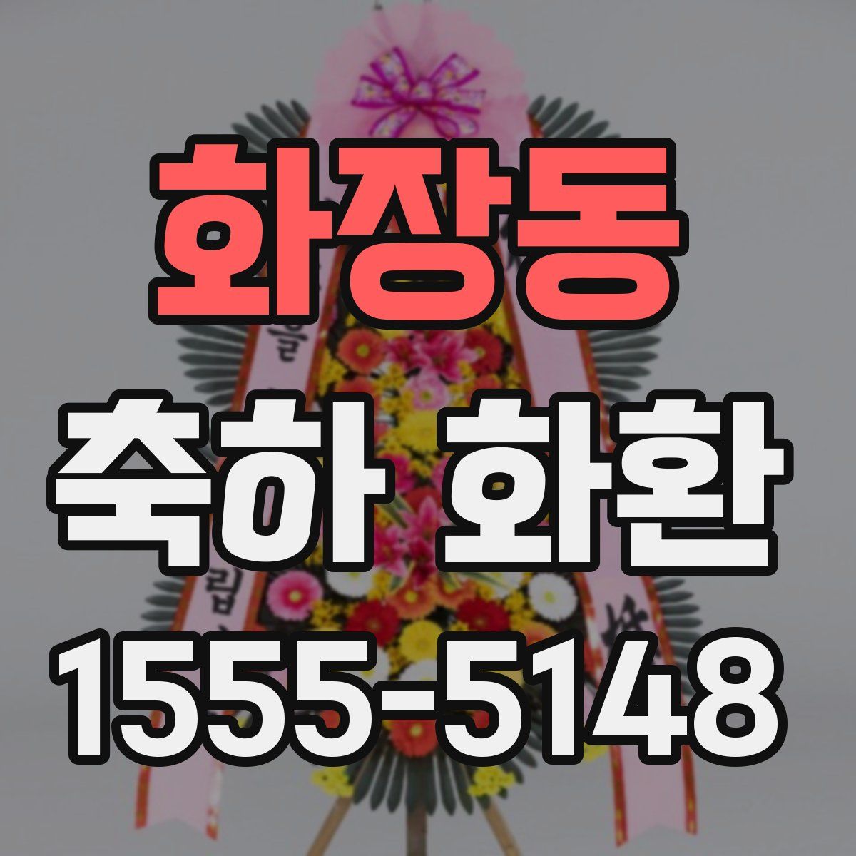 화장동 축하 화환