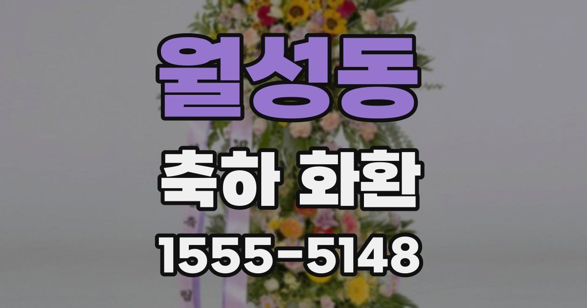 월성동 축하 화환