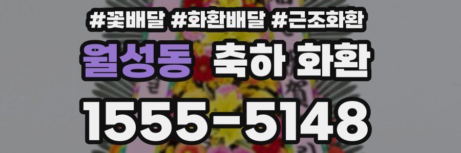 월성동 축하 화환