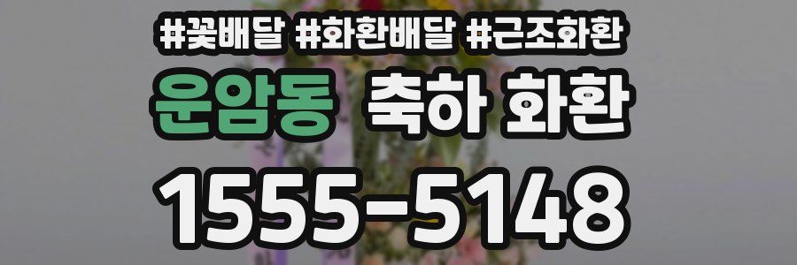 운암동 축하 화환