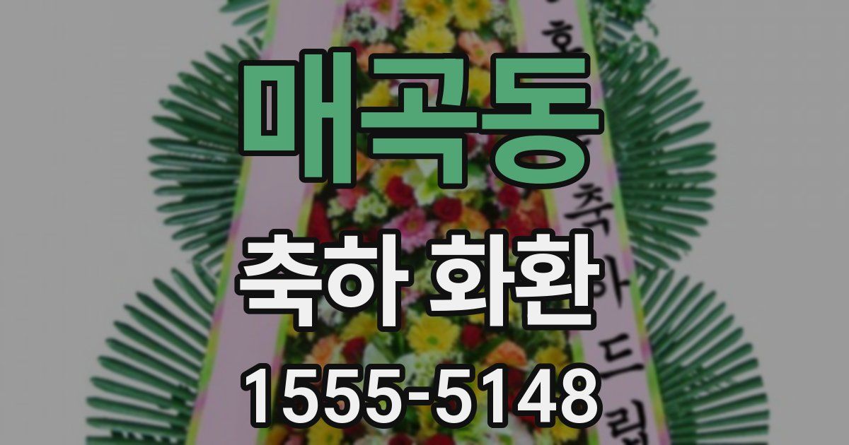 매곡동 축하 화환