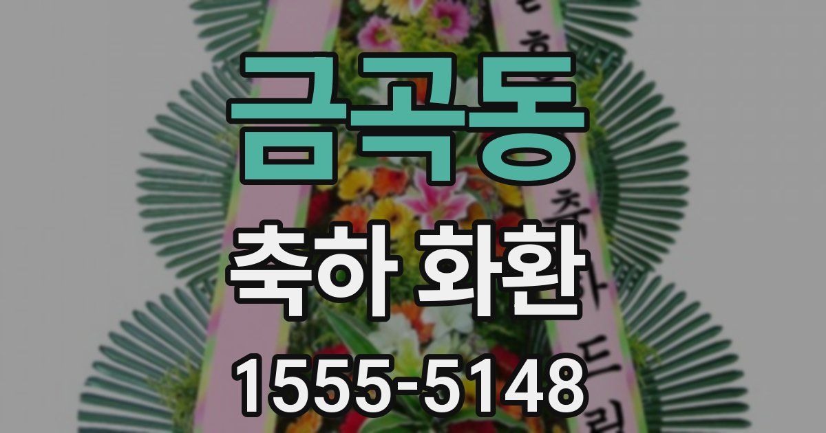 금곡동 축하 화환