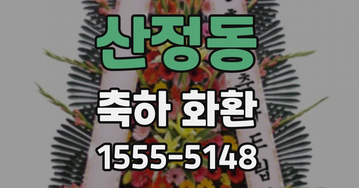 산정동 축하 화환