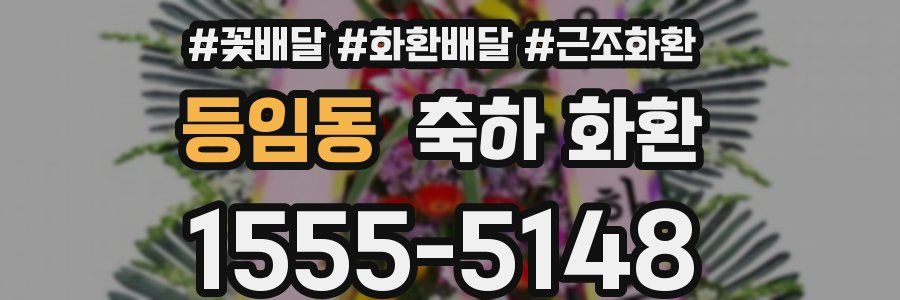 등임동 축하 화환