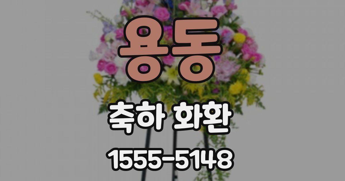 용동 축하 화환
