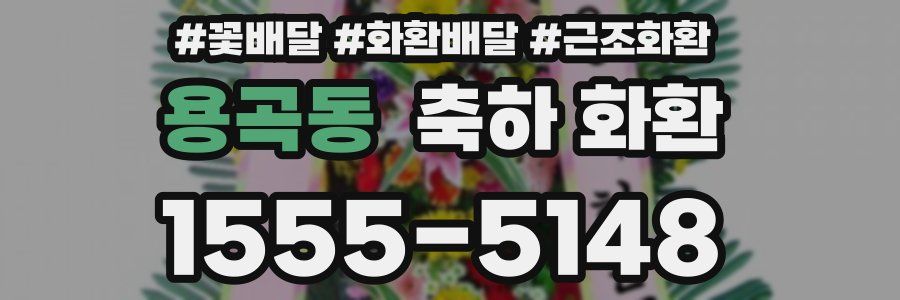 용곡동 축하 화환