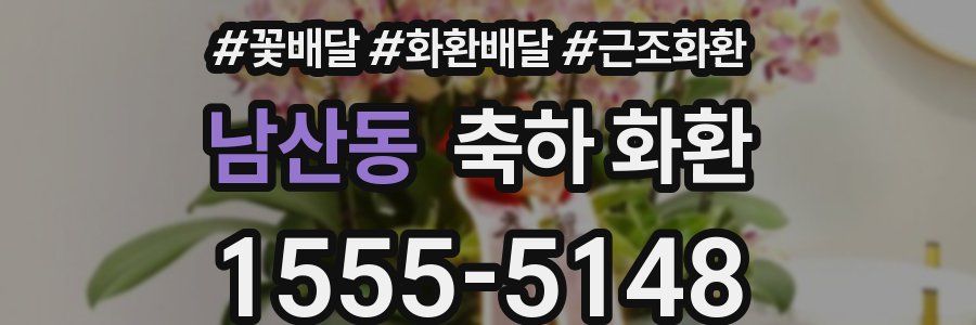 남산동 축하 화환