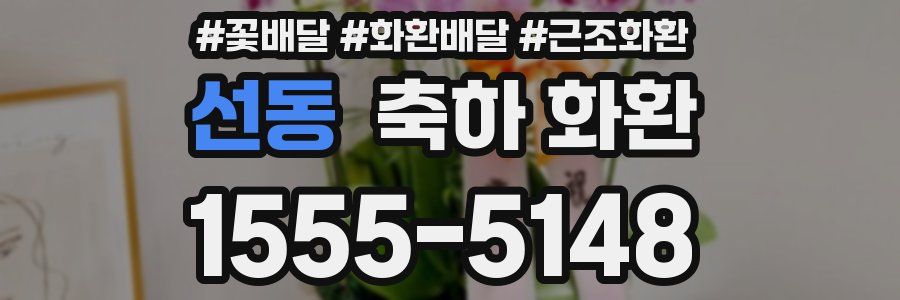선동 축하 화환