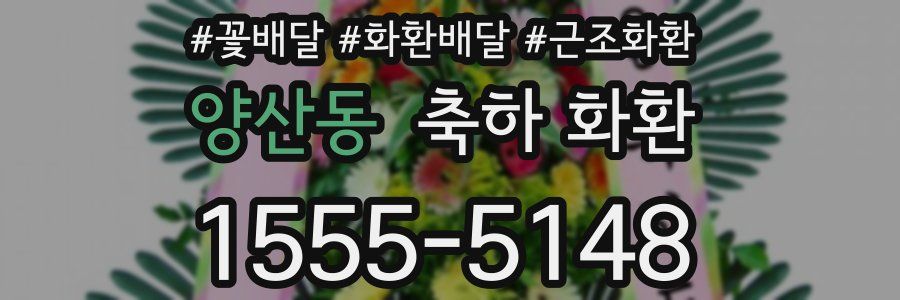 양산동 축하 화환