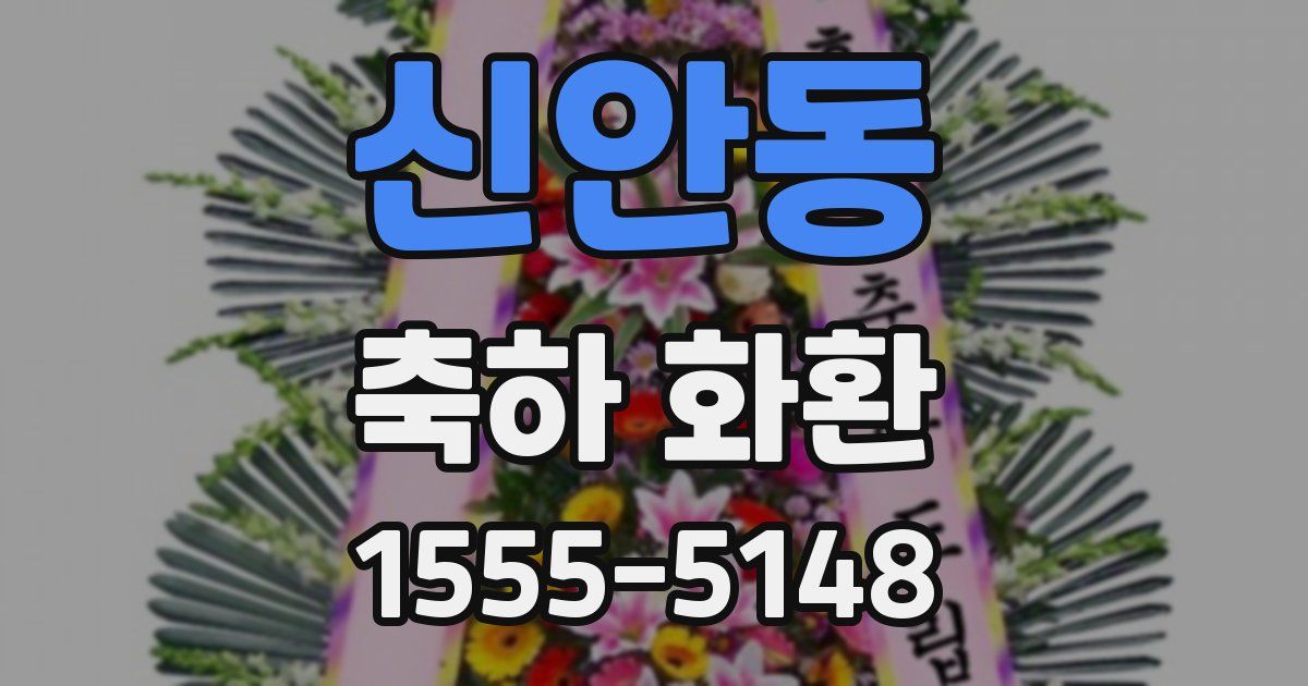 신안동 축하 화환