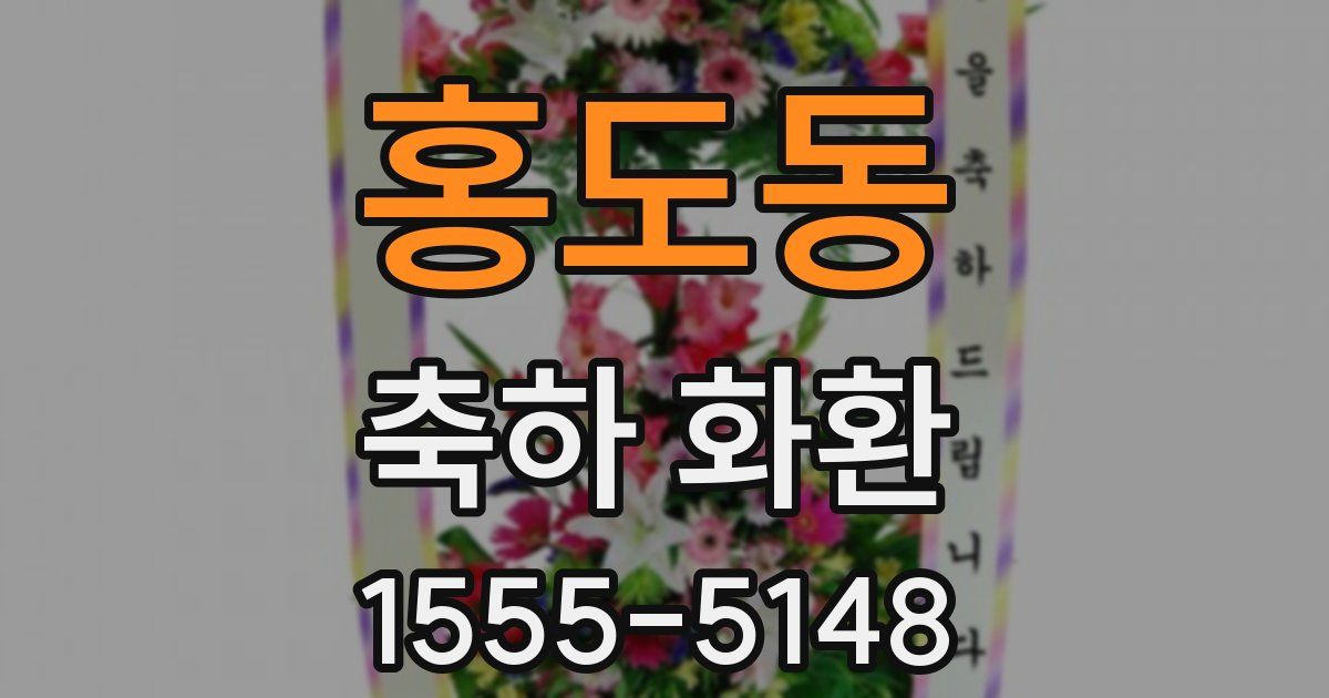홍도동 축하 화환