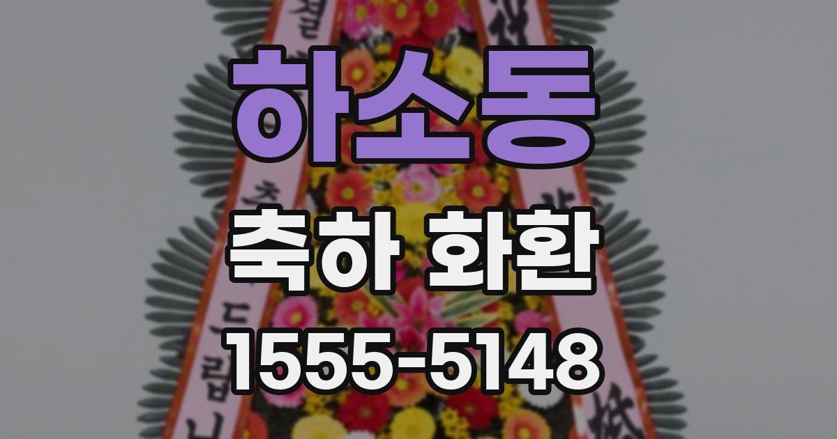 하소동 축하 화환