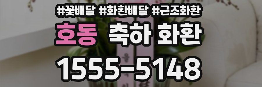 호동 축하 화환