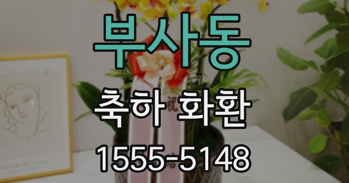 부사동 축하 화환