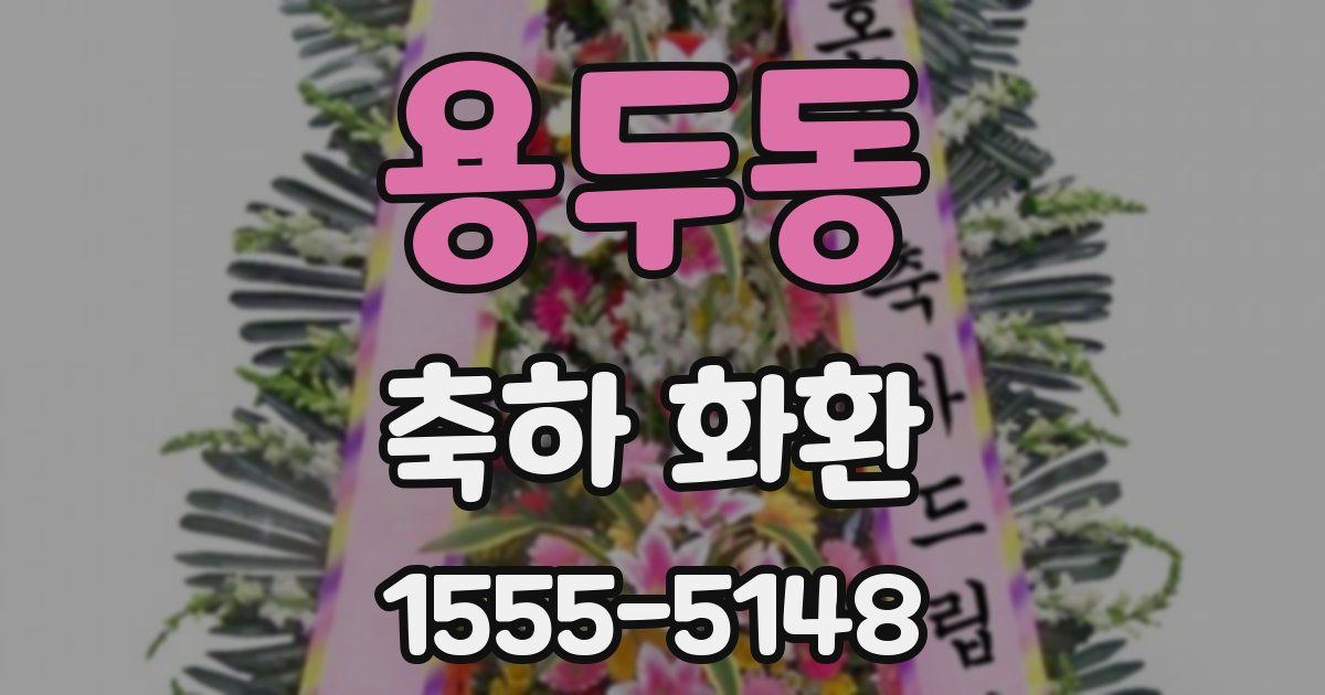 용두동 축하 화환