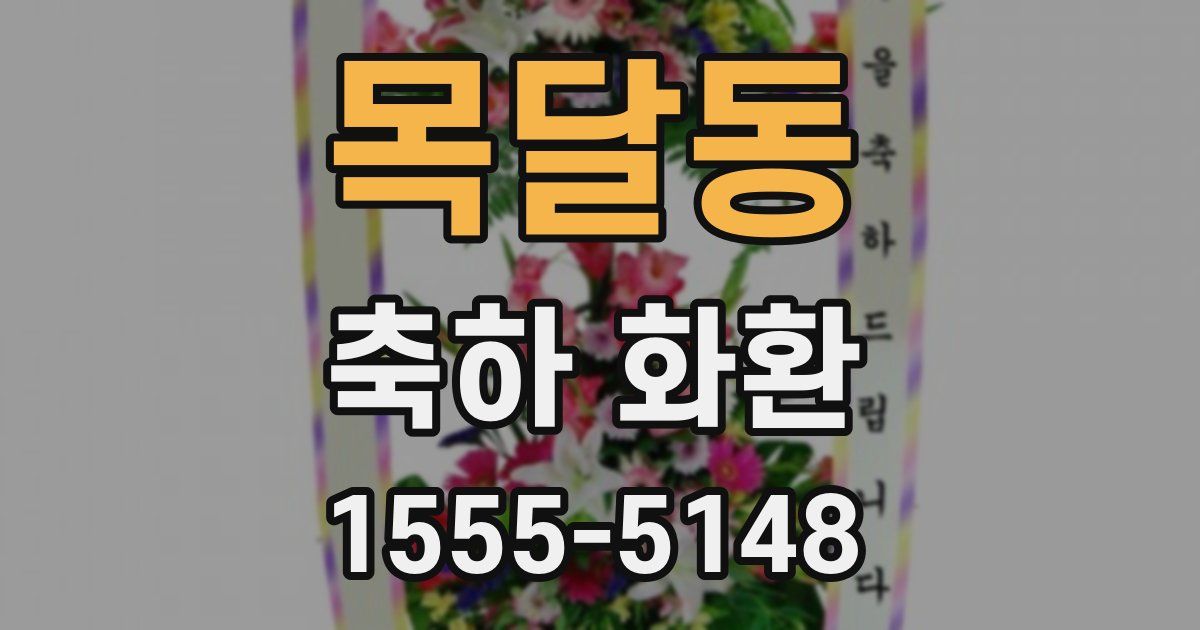 목달동 축하 화환