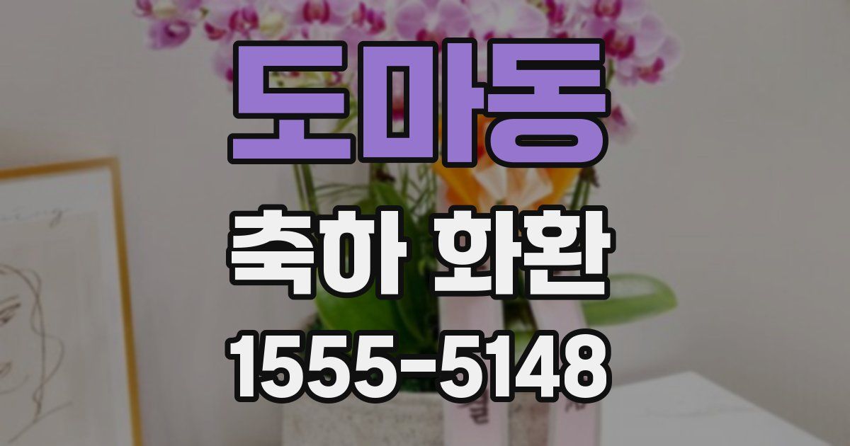 도마동 축하 화환