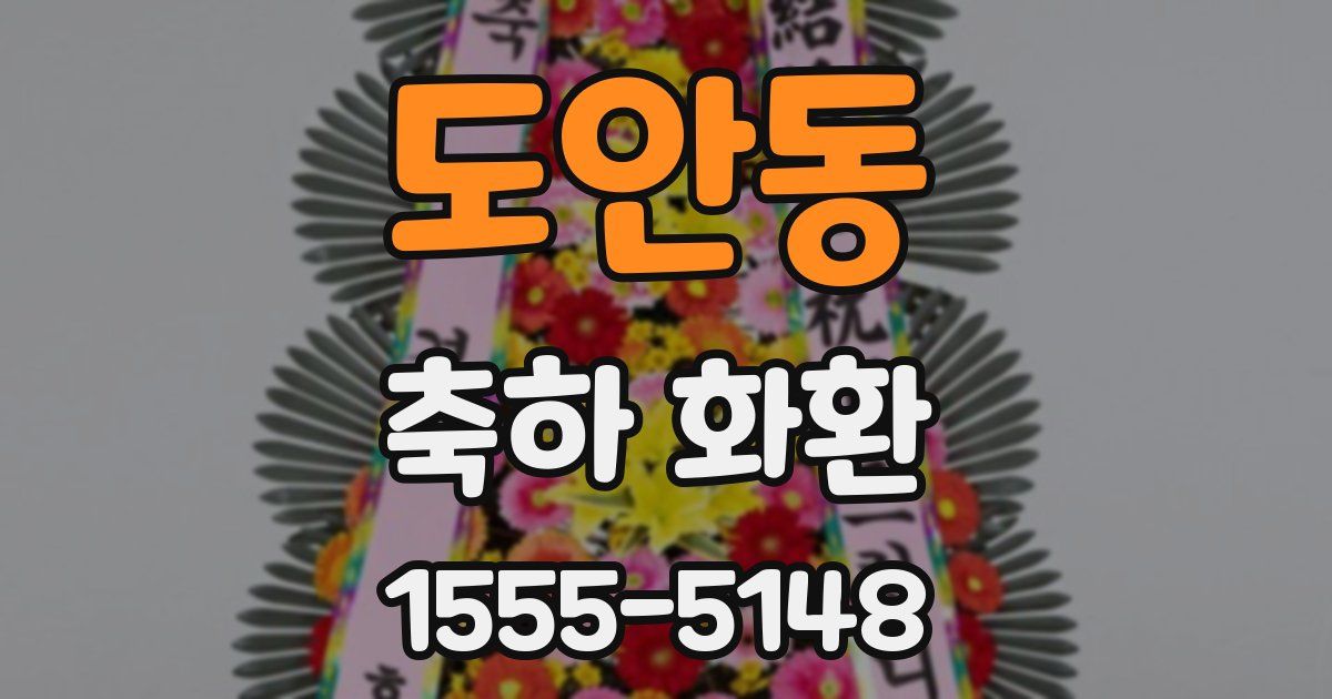 도안동 축하 화환