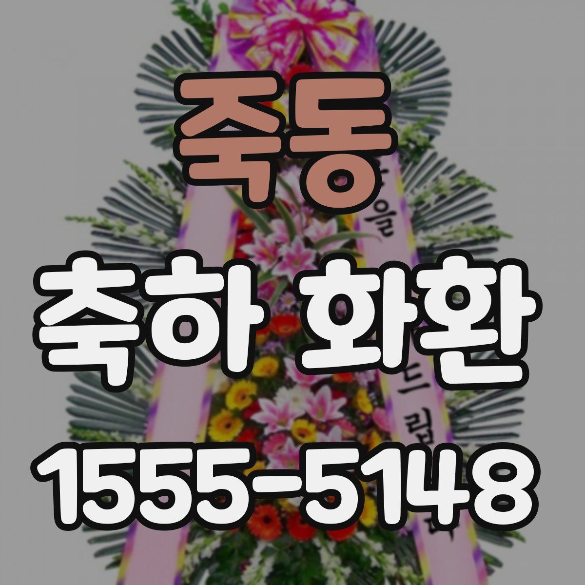 죽동 축하 화환