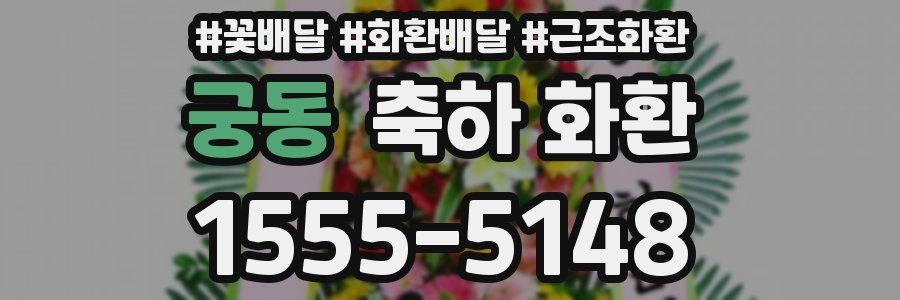 궁동 축하 화환