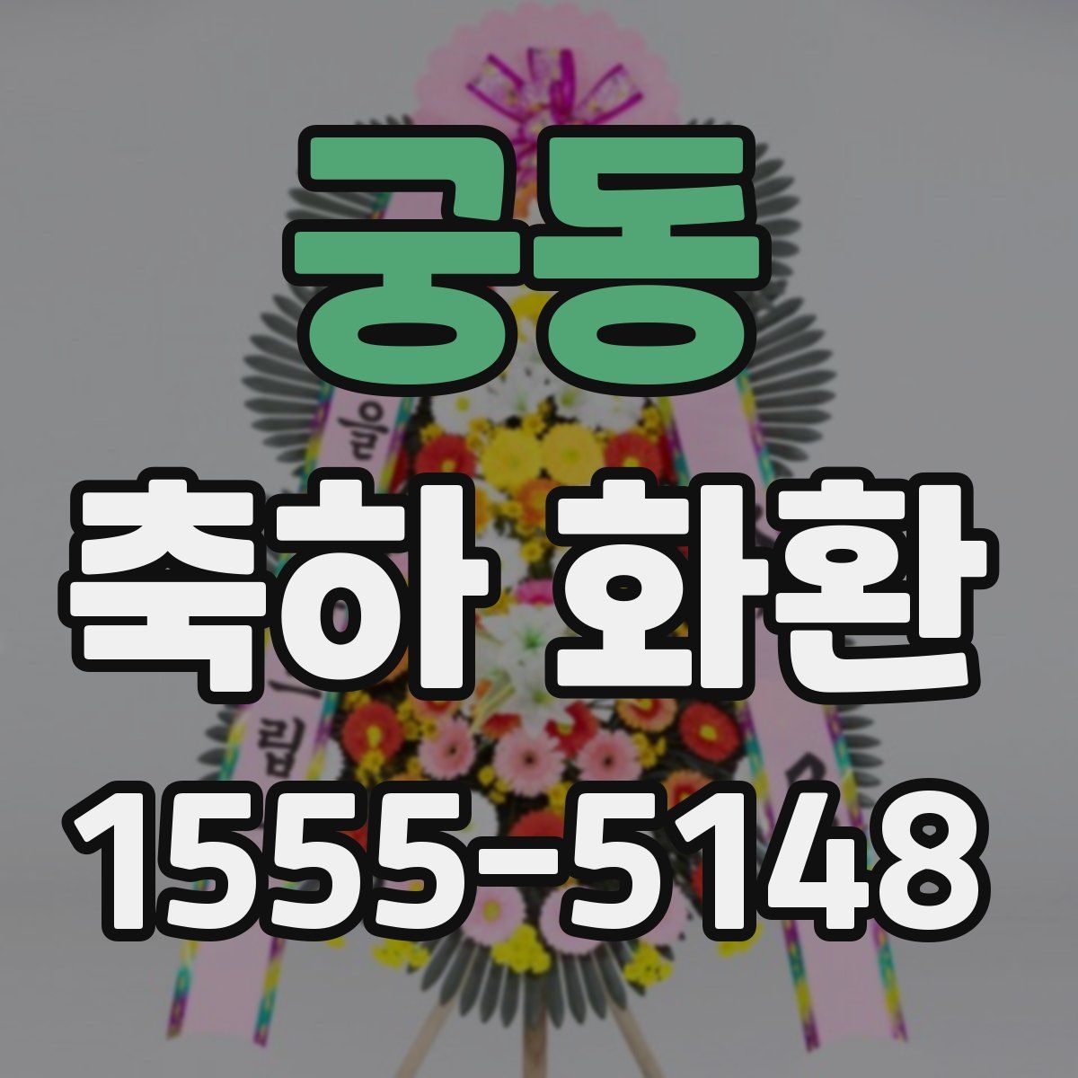 궁동 축하 화환